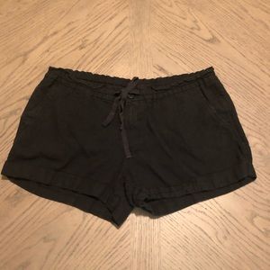 Old Navy Black Linen Shorts